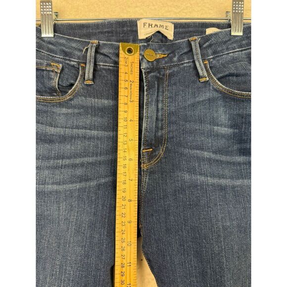 Frame Denim Le Crop Mini Boot Jeans Blue LCMB629 Women's Size 29 - Picture 4 of 10